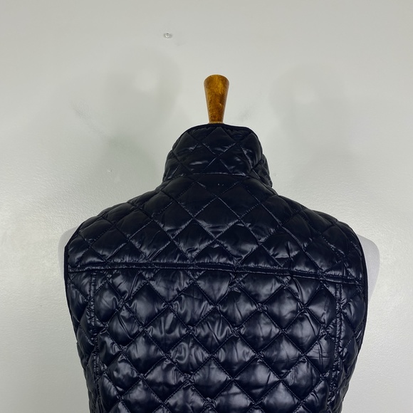 J. Crew Shiny Quilted Puffer Field Vest Blue Sz. XS - Picture 8 of 13